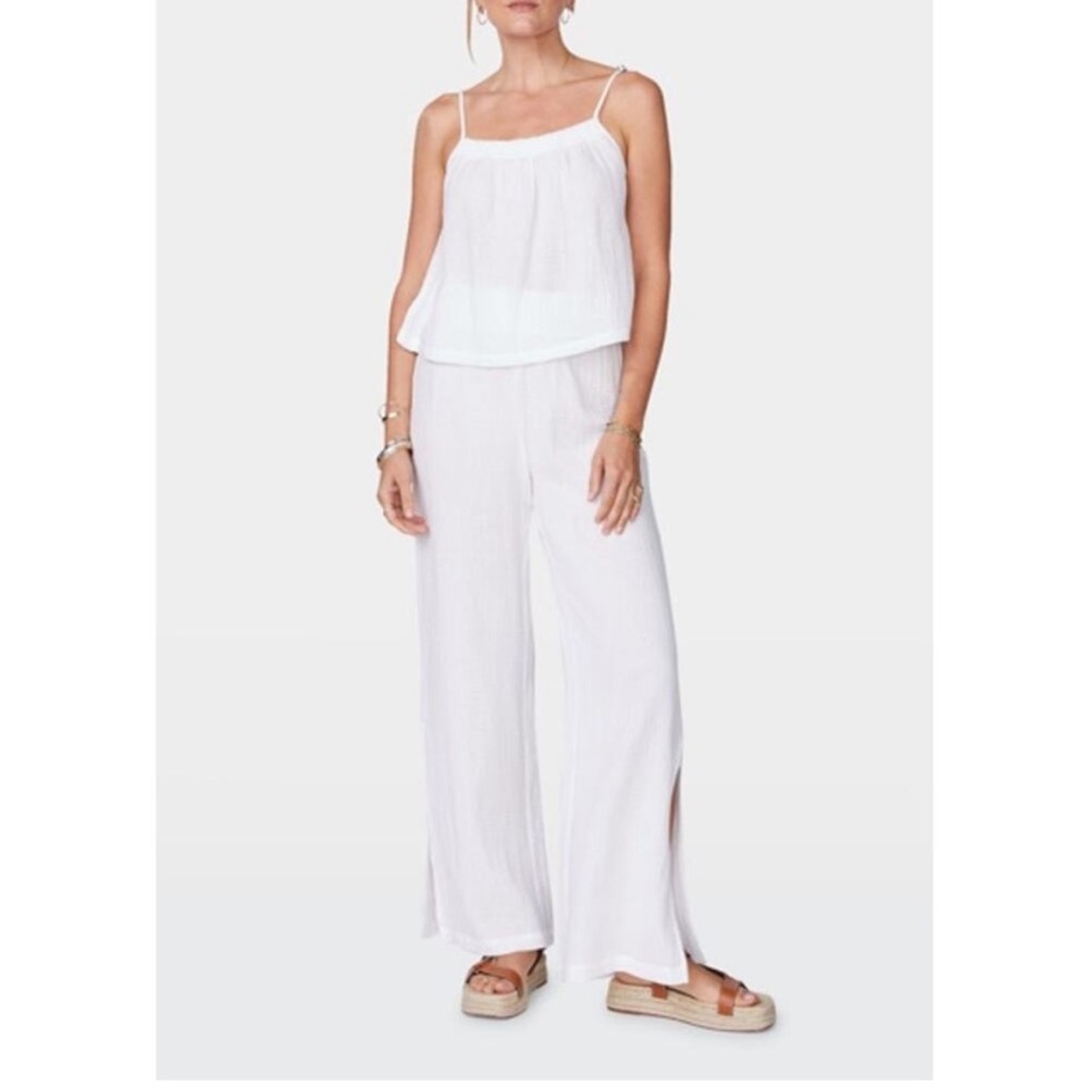 New Monrow Cotton Gauze Tank